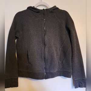 Lole Dark Gray Zip-Up Hoodie Jacket